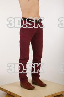 Leg red trousers brown shoes of Sidney 0008